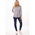 Modern Gingham Women's Long Sleeve Dress Shirt