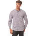 Modern Gingham Men's Long Sleeve Dress Shirt-