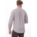 Modern Gingham Men's Long Sleeve Dress Shirt-