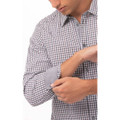 Modern Gingham Men's Long Sleeve Dress Shirt-