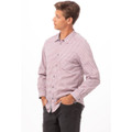 Modern Gingham Men's Long Sleeve Dress Shirt-