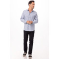Modern Gingham Men's Long Sleeve Dress Shirt-
