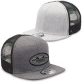 Heathered Flat Peak Trucker