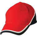 Tri-color sue heavy brushed cotton cap