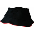 Pique mesh with sandwich trim bucket hat