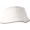 Pique mesh with sandwich trim bucket hat