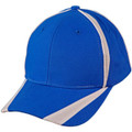 Brushed cotton twill baseball cap  "X" contrast
