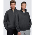 1/2 zip collar fleecy sweat