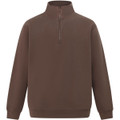 1/2 zip collar fleecy sweat
