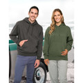 Adult's Close Front  Contrast Fleecy Hoodie