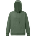 Adult's Close Front  Contrast Fleecy Hoodie
