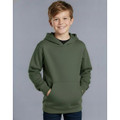 Kids' Close Front  Contrast Fleecy Hoodie