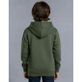 Kids' Close Front  Contrast Fleecy Hoodie