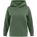 Kids' Close Front  Contrast Fleecy Hoodie