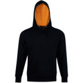 Kids' Close Front  Contrast Fleecy Hoodie