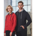 Ladies' Full Zip Contrast Fleece Hoodie