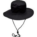 Surf hat with clip on chin strap