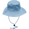 Surf hat with clip on chin strap