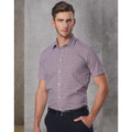 Men's Two Tone Mini Check S/S Shirt