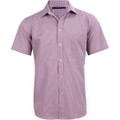 Men's Two Tone Mini Check S/S Shirt