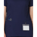Ladies' Contrast Colour S/S Scrub Top