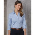 Women's CVC Oxford 3/4 Sleeve Shirt