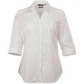 Ladies' Dobby Striped Taped 3/4 Sleeve Shirt