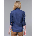 Ladies' Pin Dot Stretch 3/4 Sleeve Shirt