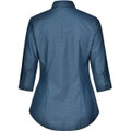 Ladies' Pin Dot Stretch 3/4 Sleeve Shirt