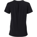 Ladies' Round Neck with Pleats S/S Knit Top