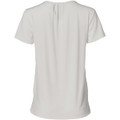 Ladies' Round Neck with Pleats S/S Knit Top