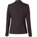 Women's One Button Cropped Jacket in Poly/Viscose Stretch