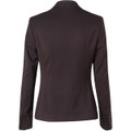 Women's One Button Cropped Jacket in Poly/Viscose Stretch