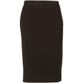 Women's Mid Length Lined Pencil Skirt in Poly/Viscose Stretch Stripe