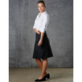 Women's Pleated Skirt in Wool Stretch