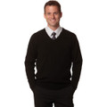 Men's 100% Merino Wool V Neck L/S Sweater