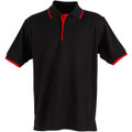 Mens S/L pique polo contrast