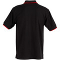 Mens S/L pique polo contrast