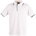 Mens S/L pique polo contrast