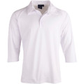 Mens 3/4 sleeve cricket polo