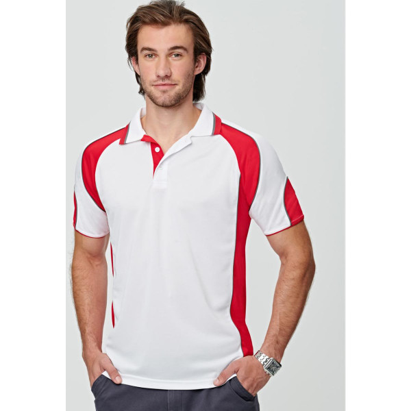 Men's Cooldry Contrast Polo With Sleeve Panel
