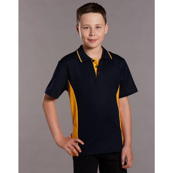 Kids' TrueDry Contrast S/S Polo