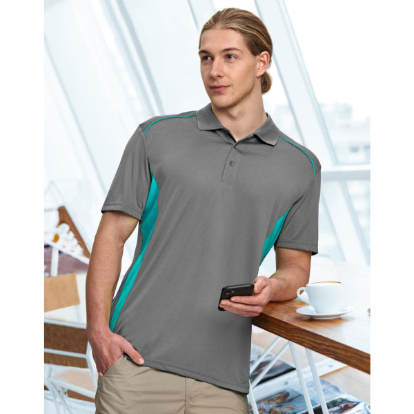 Men's Cooldry S/S Contrast Interlock Polo