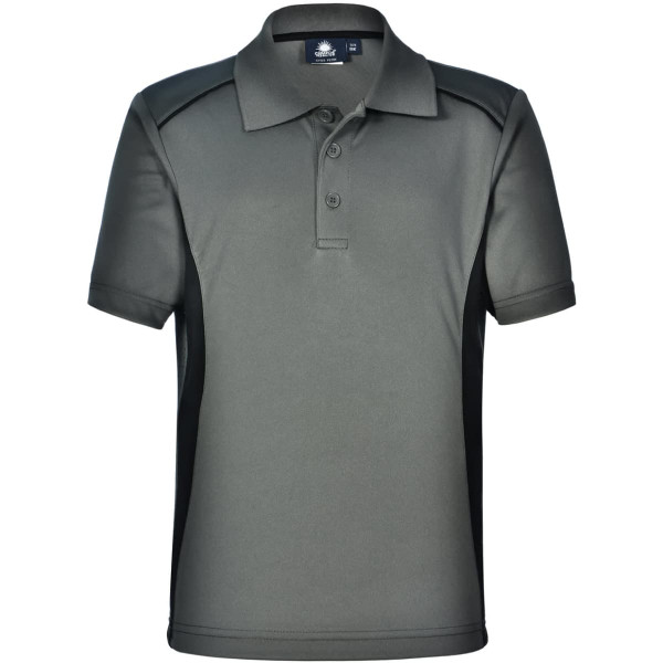 Kids' Cooldry S/S Contrast Interlock Polo