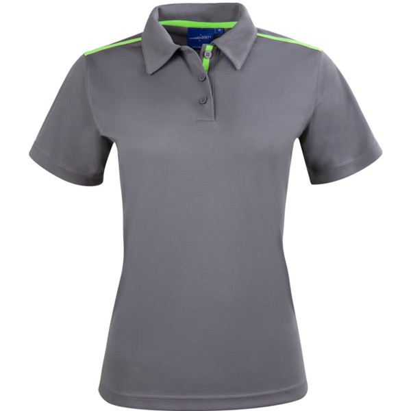 Ladies' rapid cool short sleeve contrast polo