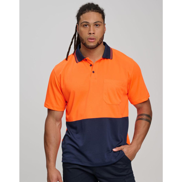 Hi-Vis cooldry safety polo S/S