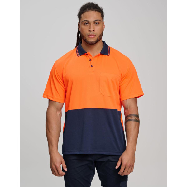 Hi-Vis truedry safety polo S/S