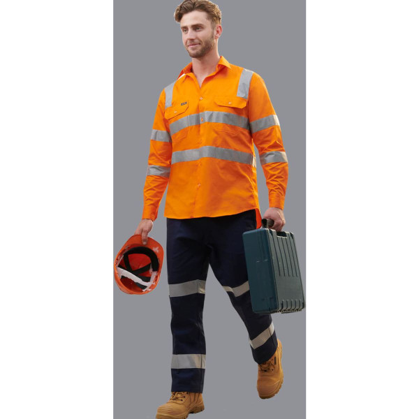 Drill pant pocket on leg with 3M Tapes
