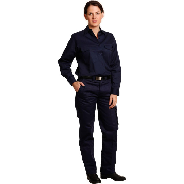 Ladies' Heavy Cotton Pre-Shrunk Drill Pant