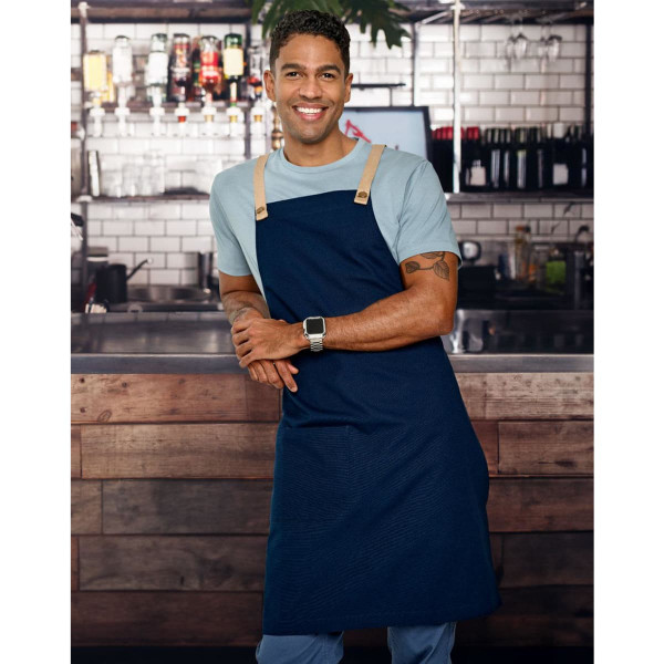 [AP07(M3200)] Canvas Bib Apron